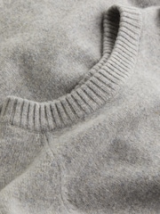 Calvin Klein Grey Luxury Wool Crew Neck Jumper - Image 5 of 6