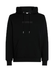 Calvin Klein Black Embroidered Logo Peached Hoodie - Image 4 of 6