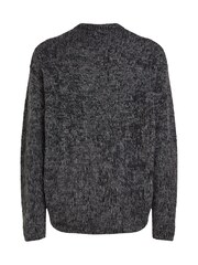 Calvin Klein Black Jacquard Alpaca Blend Crew Neck Jumper - Image 5 of 6