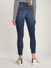 Calvin Klein Blue High Rise Super Skinny Ankle Jeans - Image 2 of 6