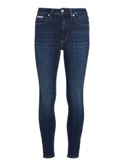 Calvin Klein Blue High Rise Super Skinny Ankle Jeans - Image 4 of 6