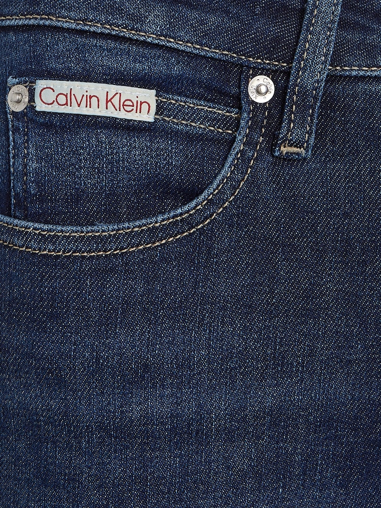 Calvin Klein Blue High Rise Super Skinny Ankle Jeans - Image 6 of 6