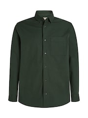 Calvin Klein Blue Flannel Solid Shirt - Image 4 of 6