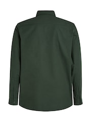 Calvin Klein Blue Flannel Solid Shirt - Image 5 of 6
