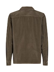 Calvin Klein Brown 100% Cotton Corduroy Overshirt - Image 5 of 6