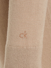 Calvin Klein Brown Merino Wool Midi Dress - Image 6 of 6