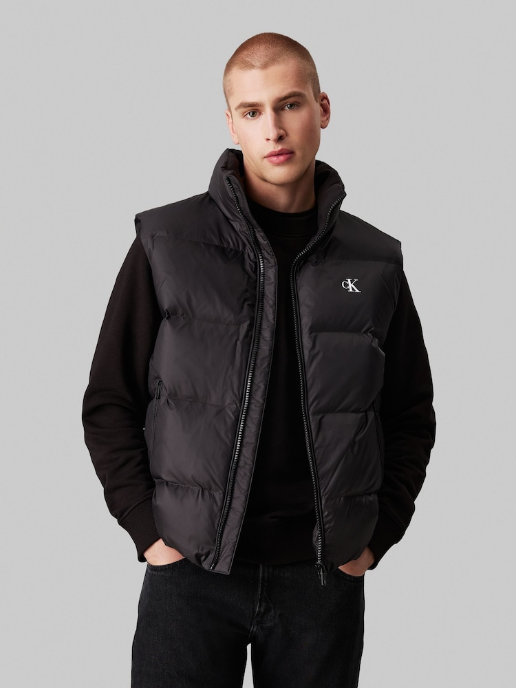 Calvin Klein Black Essentials Down Gilet - Image 1 of 4 Calvin Klein Black Essentials Down Gilet - Image 1 of 4