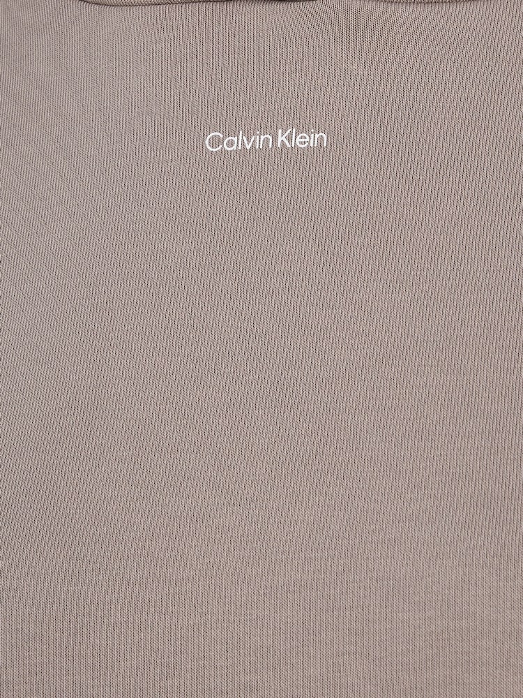 Calvin Klein Brown Regular Fit Nano Logo Fleece Hoodie - Image 6 of 6