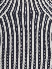 Calvin Klein Blue Recycled Wool Two Tone Stripe Jumper - Image 6 of 6