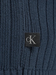 Calvin Klein Blue Crew Neck Knit Jumper - Image 6 of 6