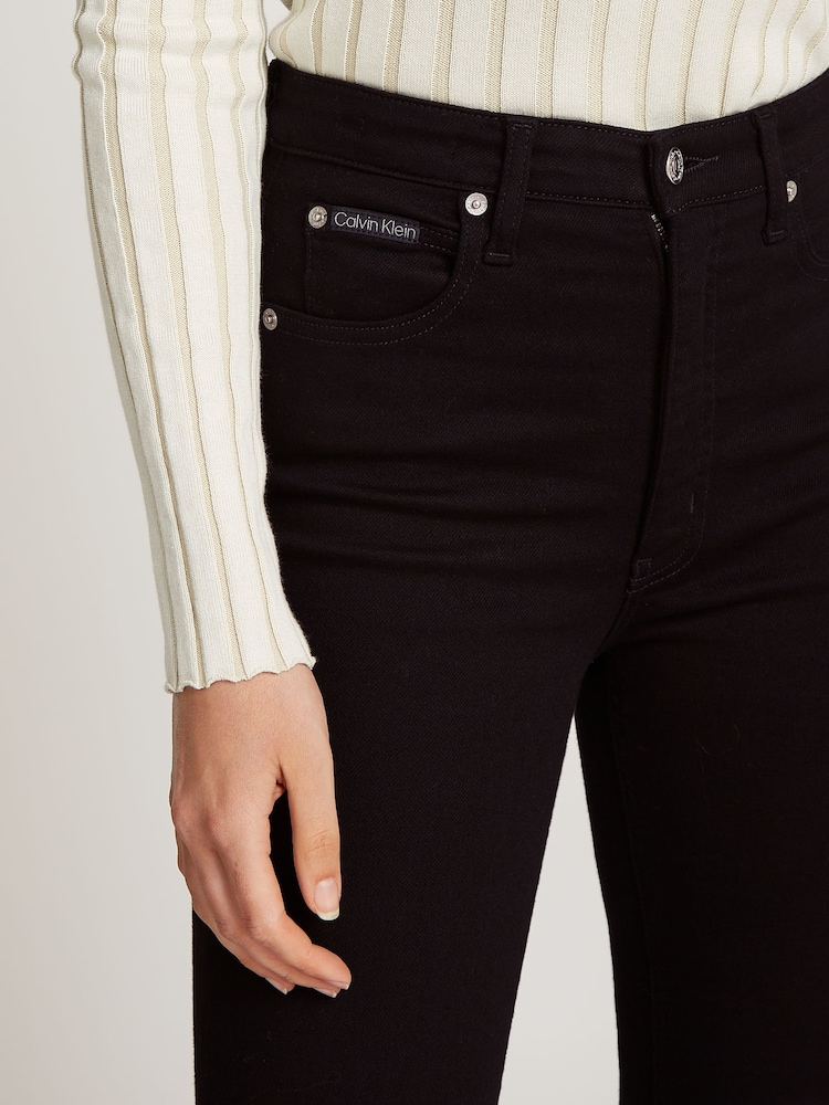 Calvin Klein Black Skinny Bootcut Jeans - Image 2 of 5