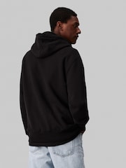 Calvin Klein Black Chenille Hoodie - Image 3 of 4