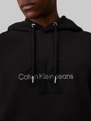 Calvin Klein Black Chenille Hoodie - Image 4 of 4