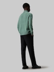 Calvin Klein Green Luxury Wool Turtleneck Jumper - Image 3 of 5