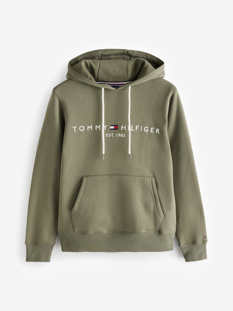 Tommy Hilfiger Green Tommy Hilfiger Green Logo Hoodie - Image 1 of 1