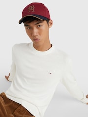 Tommy Hilfiger Organic Pima Cotton Cashmere Crew Neck White Sweater - Image 4 of 5