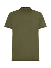 Tommy Hilfiger Green Regular Fit Liquid 100% Cotton Essential Polo Shirt - Image 6 of 6