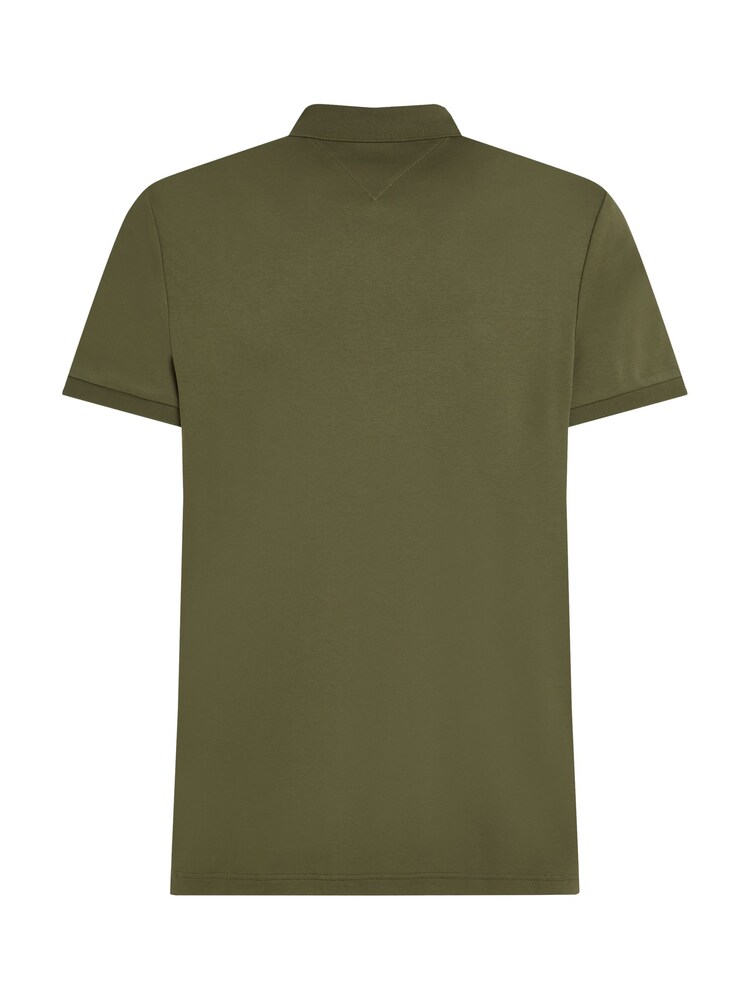 Tommy Hilfiger Green Regular Fit Liquid 100% Cotton Essential Polo Shirt - Image 6 of 6
