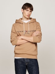 Tommy Hilfiger Natural Tommy Hilfiger Green Logo Hoodie - Image 1 of 7