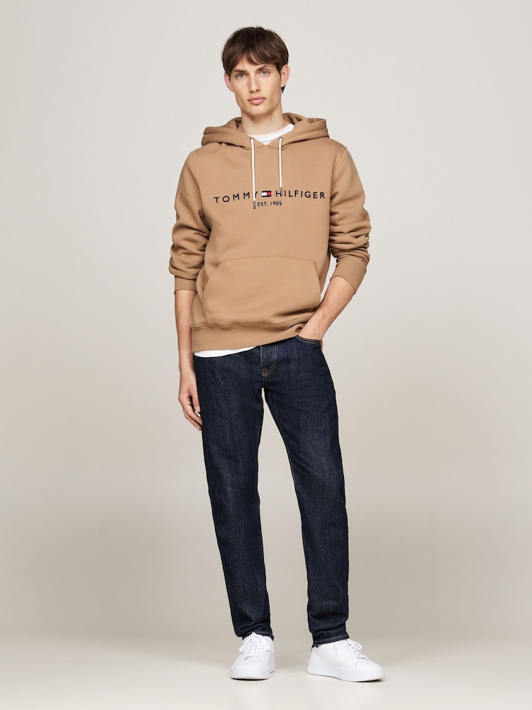 Tommy Hilfiger Natural Tommy Hilfiger Green Logo Hoodie - Image 3 of 7