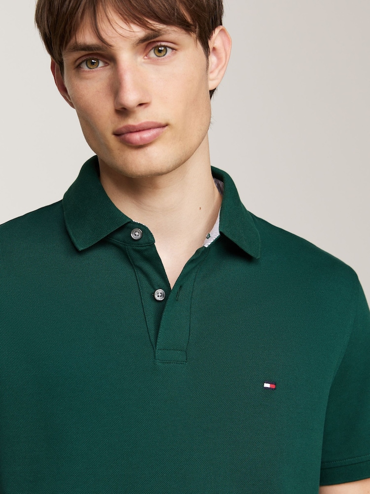 Tommy Hilfiger Green 1985 Regular Fit Polo Shirt - Image 3 of 6