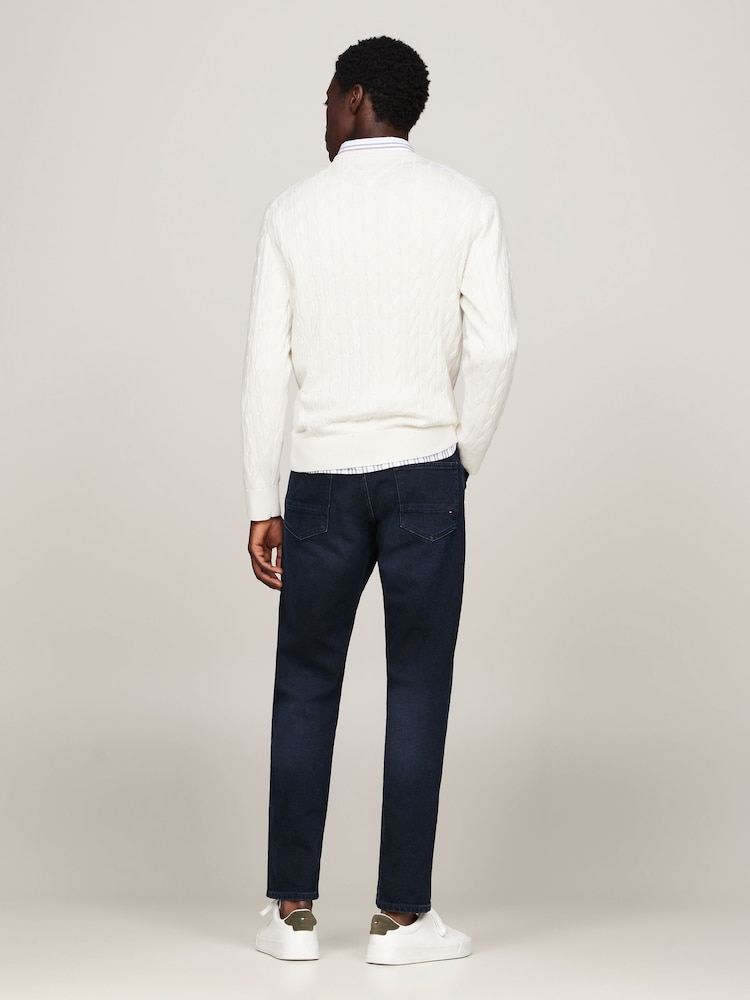Tommy Hilfiger White Classic Cable Jumper - Image 2 of 5