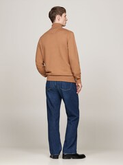 Natural - Tommy Hilfiger Pima Cotton Cashmere Roll Neck Sweater - Imagen 2 de 5