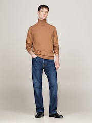 Natural - Tommy Hilfiger Pima Cotton Cashmere Roll Neck Sweater - Imagen 3 de 5