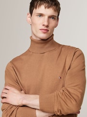 Natural - Tommy Hilfiger Pima Cotton Cashmere Roll Neck Sweater - Imagen 4 de 5