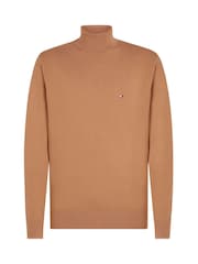 Natural - Tommy Hilfiger Pima Cotton Cashmere Roll Neck Sweater - Imagen 5 de 5