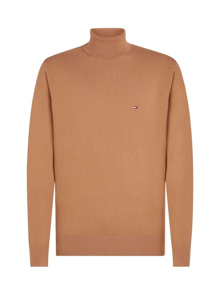 Natural - Tommy Hilfiger Pima Cotton Cashmere Roll Neck Sweater - Imagen 5 de 5