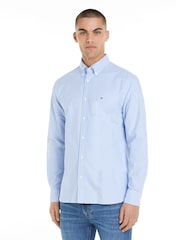 Tommy Hilfiger Blue Regular Fit Heritage Oxford Gingham Shirt - Image 1 of 1