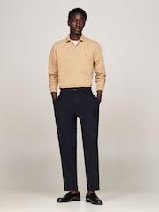 Tommy Hilfiger Brown 1985 Regular Long Sleeve Polo Shirt - Image 3 of 6