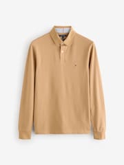 Tommy Hilfiger Brown 1985 Regular Long Sleeve Polo Shirt - Image 5 of 6