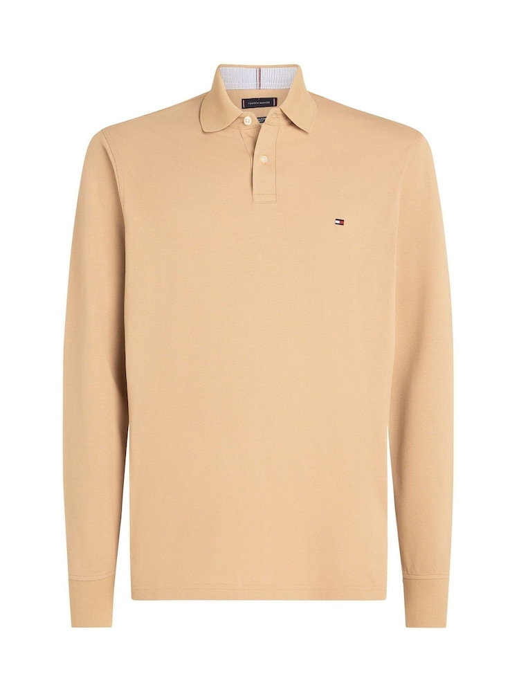 Tommy Hilfiger Brown 1985 Regular Long Sleeve Polo Shirt - Image 6 of 6