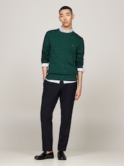 Tommy Hilfiger Green Classic Cable Jumper - Image 2 of 5