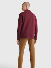 Tommy Hilfiger Red 1985 Regular Fit Long Sleeved Polo Shirt - Image 2 of 5