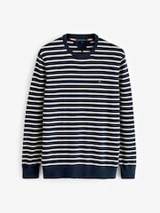Tommy Hilfiger Blue Essential 100% Cotton Crew Neck Sweater - Image 1 of 3
