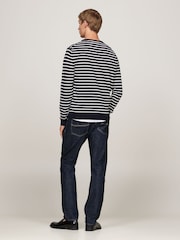 Tommy Hilfiger Blue Essential 100% Cotton Crew Neck Sweater - Image 2 of 3