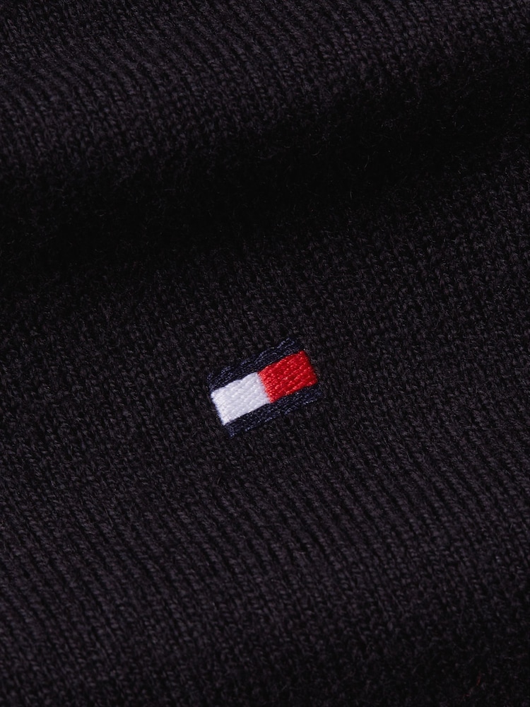 Zwart - Tommy Hilfiger Pima Cotton Cashmere Roll Neck Sweater - Image 5 of 5