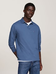 Tommy Hilfiger Blue 1985 Regular Long Sleeve Polo Shirt - Image 1 of 5