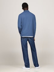 Tommy Hilfiger Blue 1985 Regular Long Sleeve Polo Shirt - Image 2 of 5