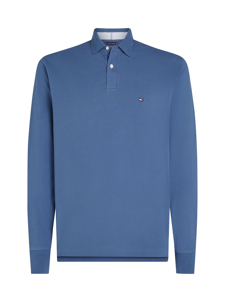Tommy Hilfiger Blue 1985 Regular Long Sleeve Polo Shirt - Image 5 of 5