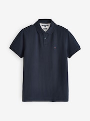 Tommy Hilfiger Blue Regular Fit Flag Polo Shirt - Image 5 of 6
