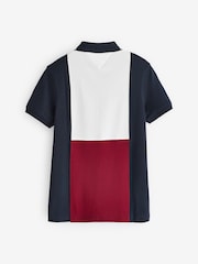 Tommy Hilfiger Blue Regular Fit Flag Polo Shirt - Image 6 of 6