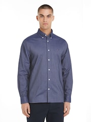 Tommy Hilfiger Blue Regular Fit Solid Heritage Oxford Shirt - Image 1 of 6