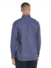 Tommy Hilfiger Blue Regular Fit Solid Heritage Oxford Shirt - Image 2 of 6