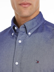 Tommy Hilfiger Blue Regular Fit Solid Heritage Oxford Shirt - Image 3 of 6
