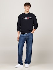 Tommy Hilfiger Flag Embroidered Sweatshirt - Image 4 of 5