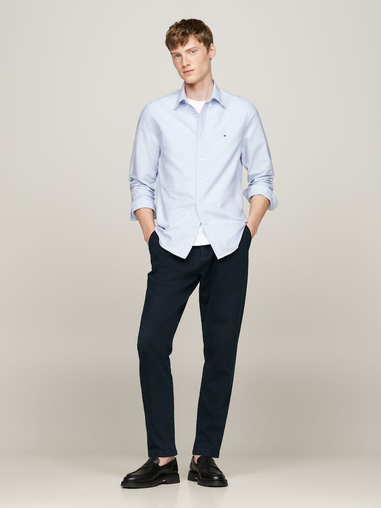 Tommy Hilfiger Blue Regular Fit Solid Heritage Oxford Shirt - Image 1 of 1